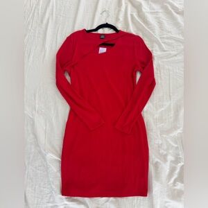 Wild Fable Red Ribbed Dress